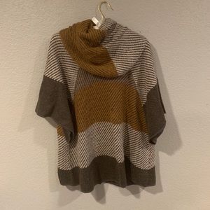 Adorable, cozy cowel neck poncho